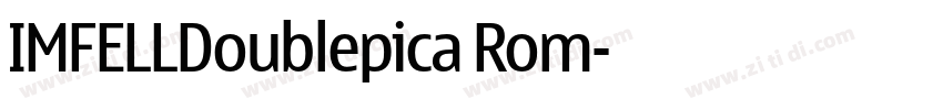IMFELLDoublepica Rom字体转换